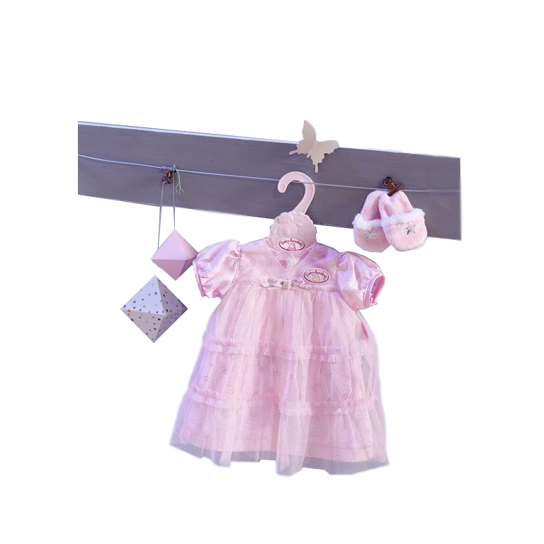 Одежда из серии Baby Annabell - Спокойной ночи: платье и тапочки, с вешалкой  