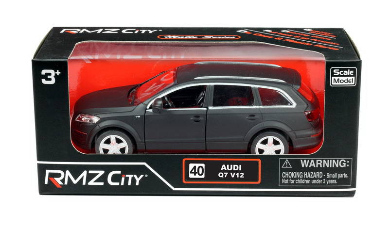 Металлическая инерционная машина RMZ City - Audi Q7 V12, 1:32, серый матовый  