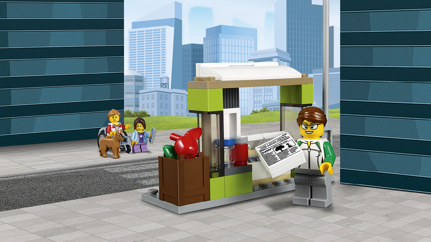 Lego City. Автобусная остановка  