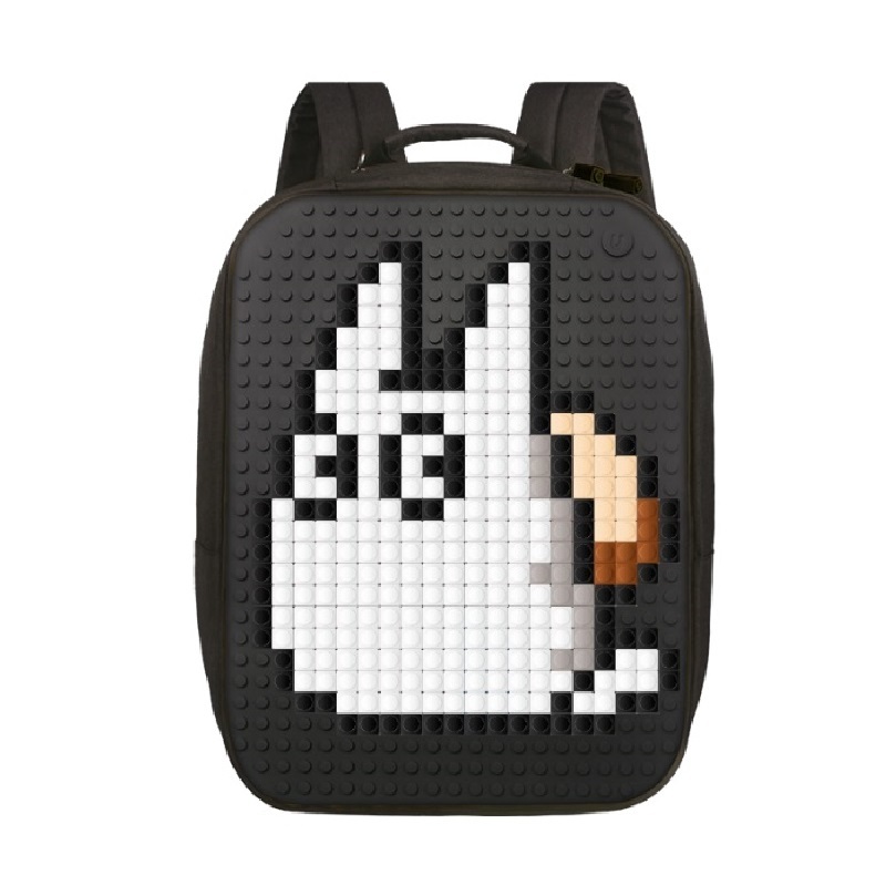 Пиксельный рюкзак Canvas Classic Pixel Backpack WY-A001, цвет – черный  