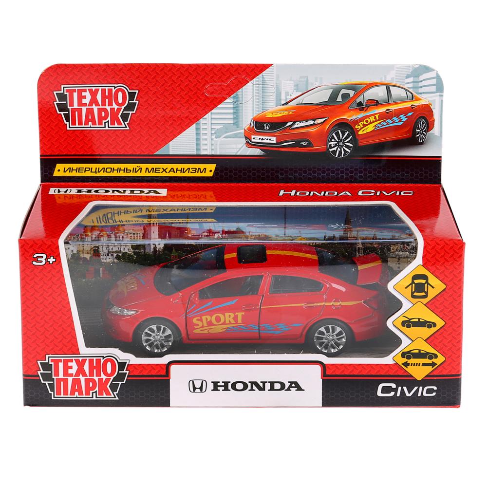 Машина металлическая Honda Civic Спорт, 12 см, открываются двери, инерционная  