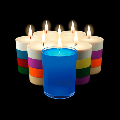Набор для опытов - Цветные свечи  