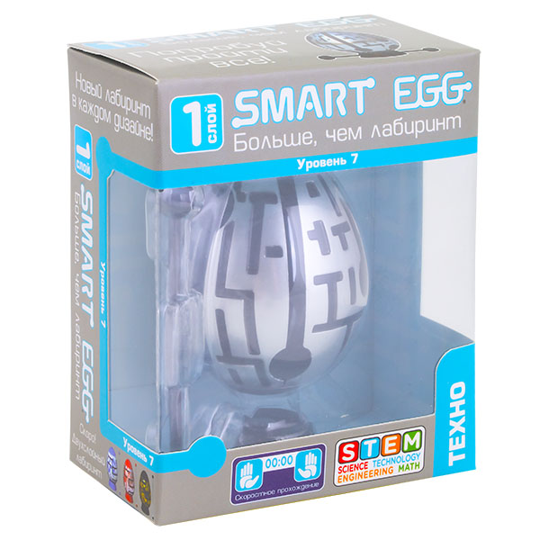 Головоломка из серии Smart Egg - 3D лабиринт в форме яйца Техно  