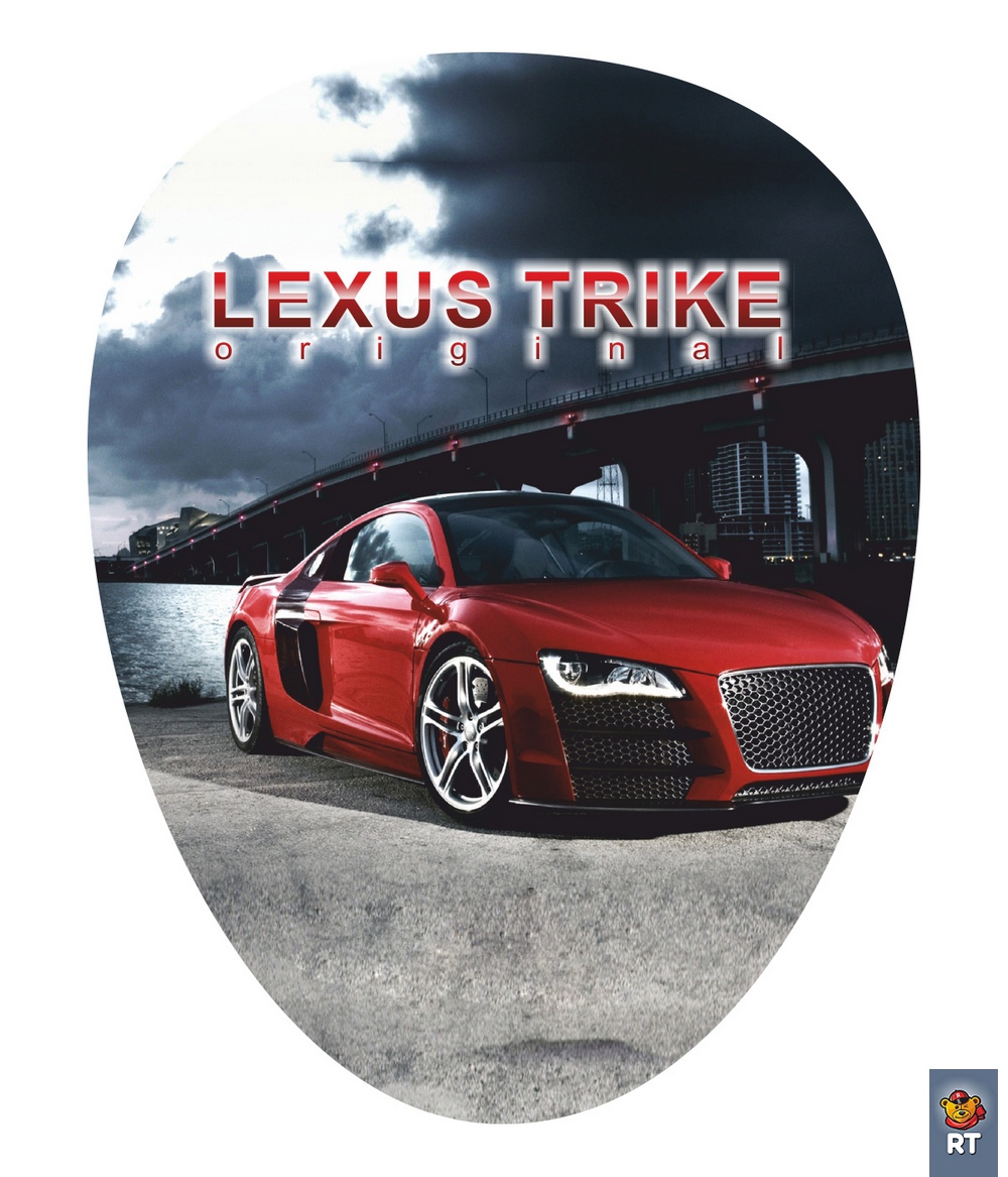 3-х колесный велосипед Lexus trike original RT Grand Print Deluxe New Design 2014, колеса EVA, цвет – красный  