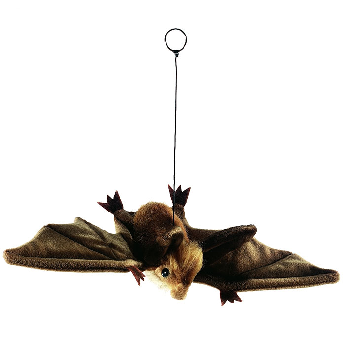 Мягкая игрушка - Коричневая летучая мышь парящая, 37 см (Hansa, 3064М 