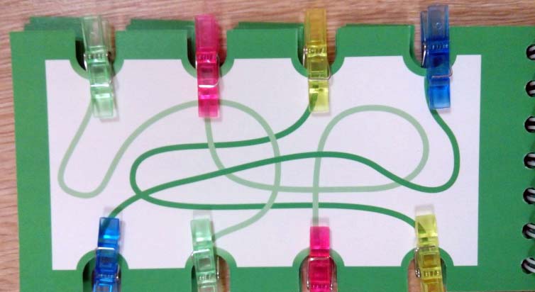 Игры со шнурком – Учимся различать цвета и формы  