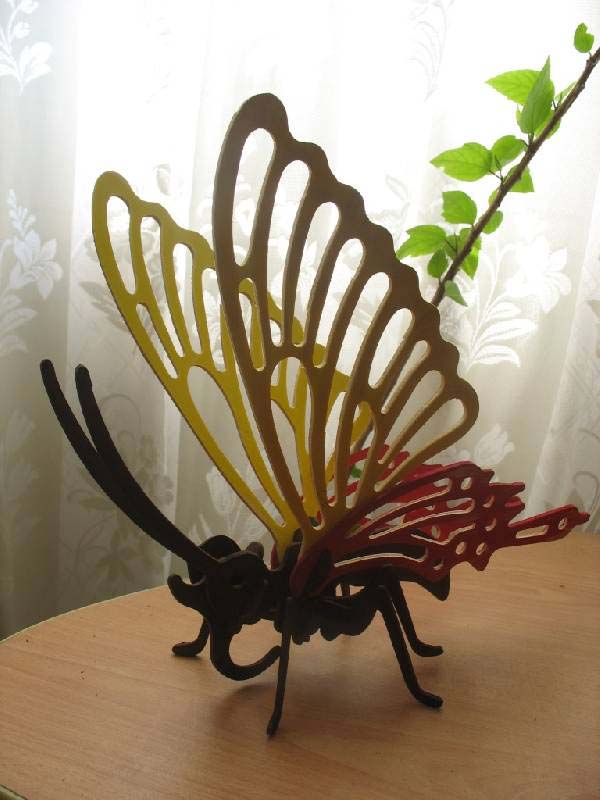Модель деревянная сборная - Бабочка  