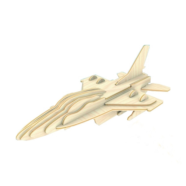 Модель деревянная сборная - Самолет F16, 3 пластины  