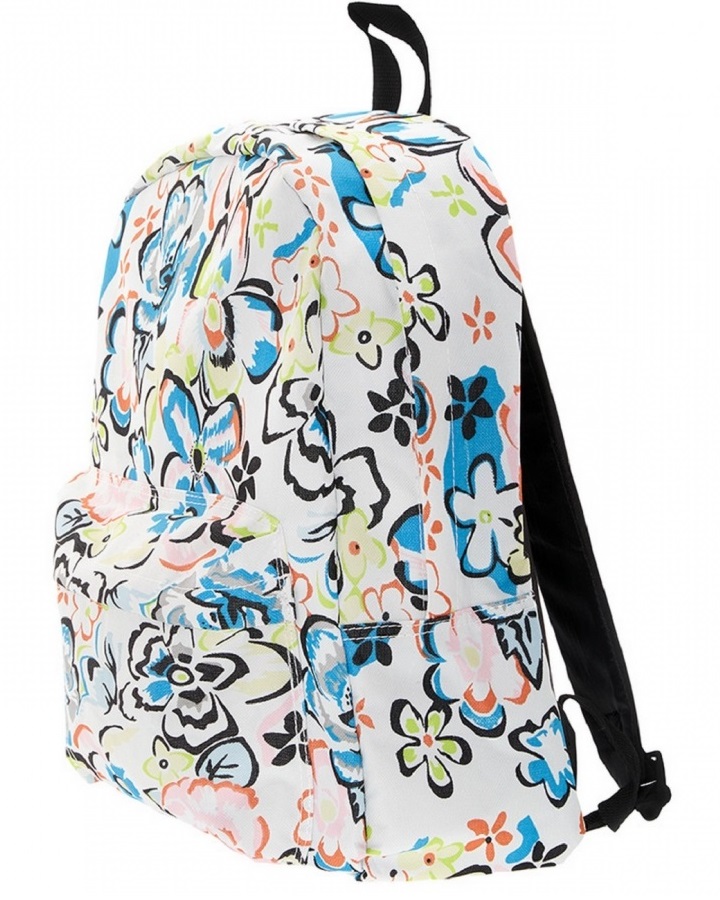 Рюкзак с дизайном Цветы, в комплекте с наушниками, цвет мульти