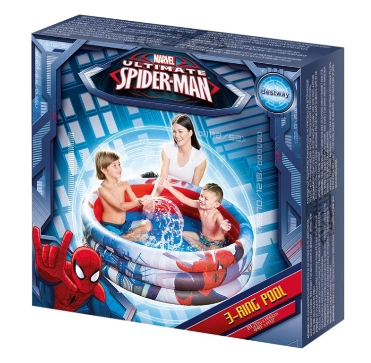 Надувной бассейн Spider-Man, 122 х 30 см, 200 литров  