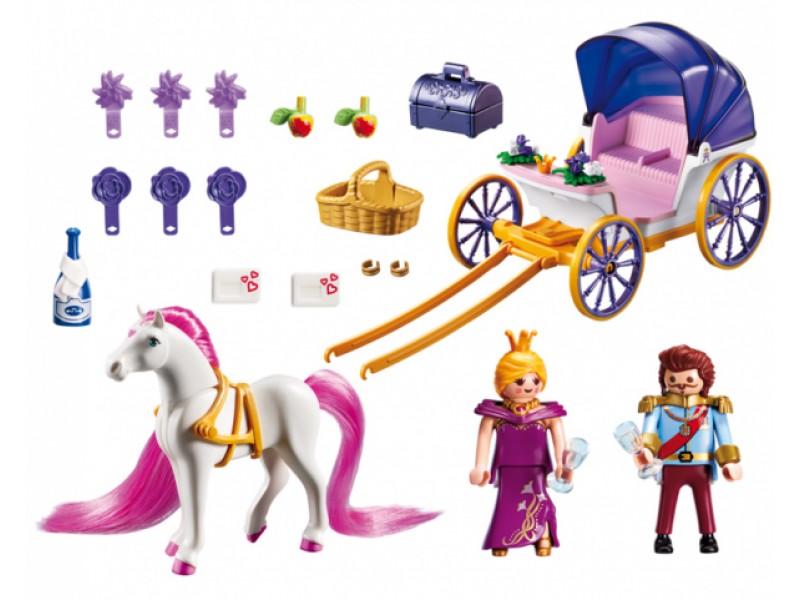 Игровой набор из серии - Замок Принцессы: Королевская чета с каретой  