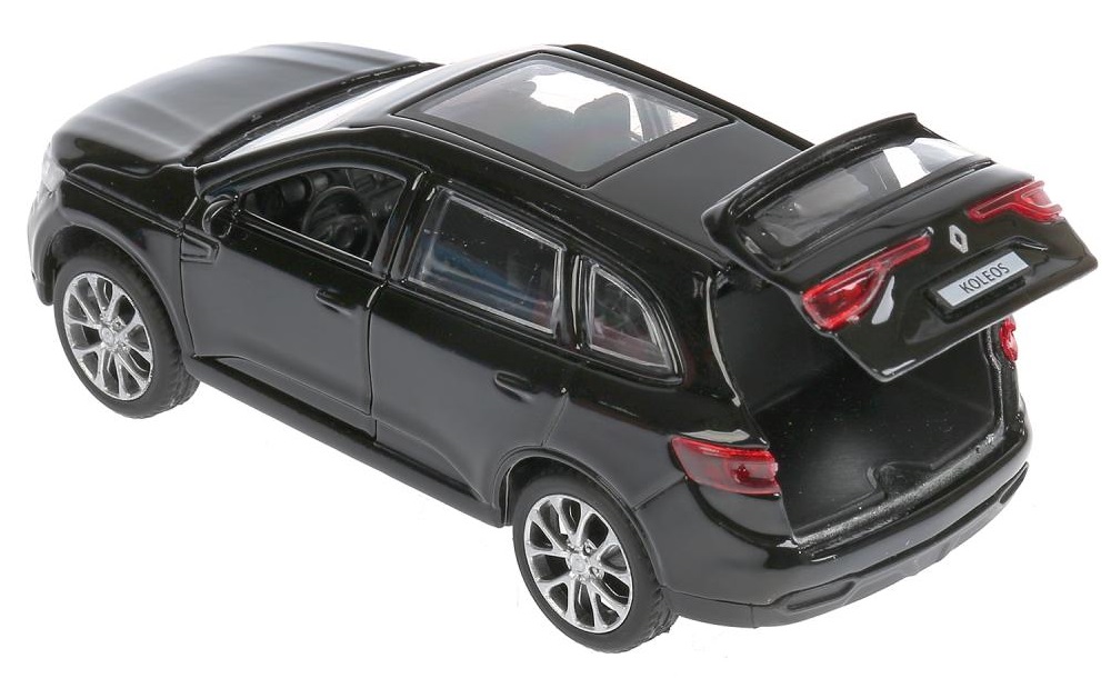 Модель Renault Koleos 12 см, открываются двери, инерционный, черный  