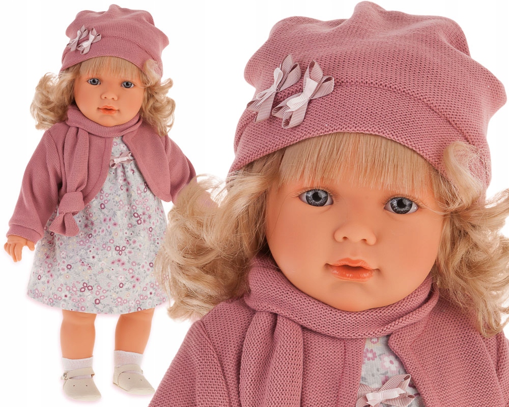 Кукла Абрил в розовом, 55 см  