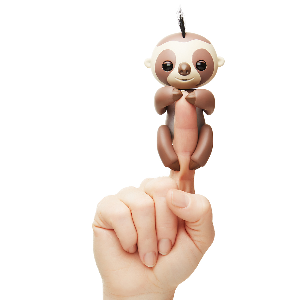 Интерактивный ленивец Fingerlings – Кингсли, коричневый, 12 см, звук  