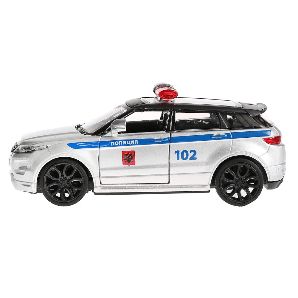 Инерционная металлическая машина - Land Rover Range Rover Evoque - Полиция 12,5 см, открываются двери  