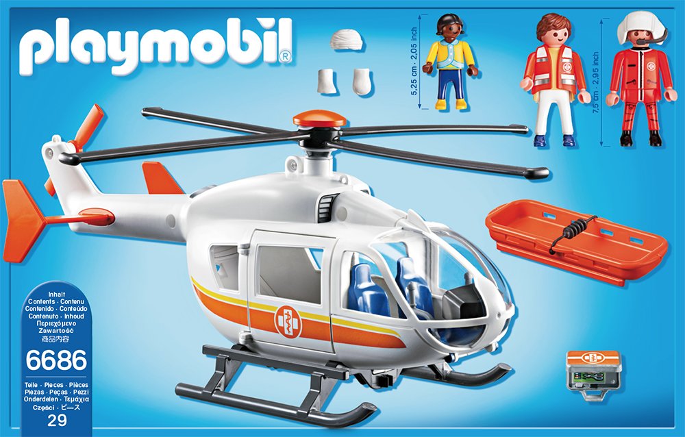 Playmobil. Серия Детская клиника. Вертолет скорой помощи  
