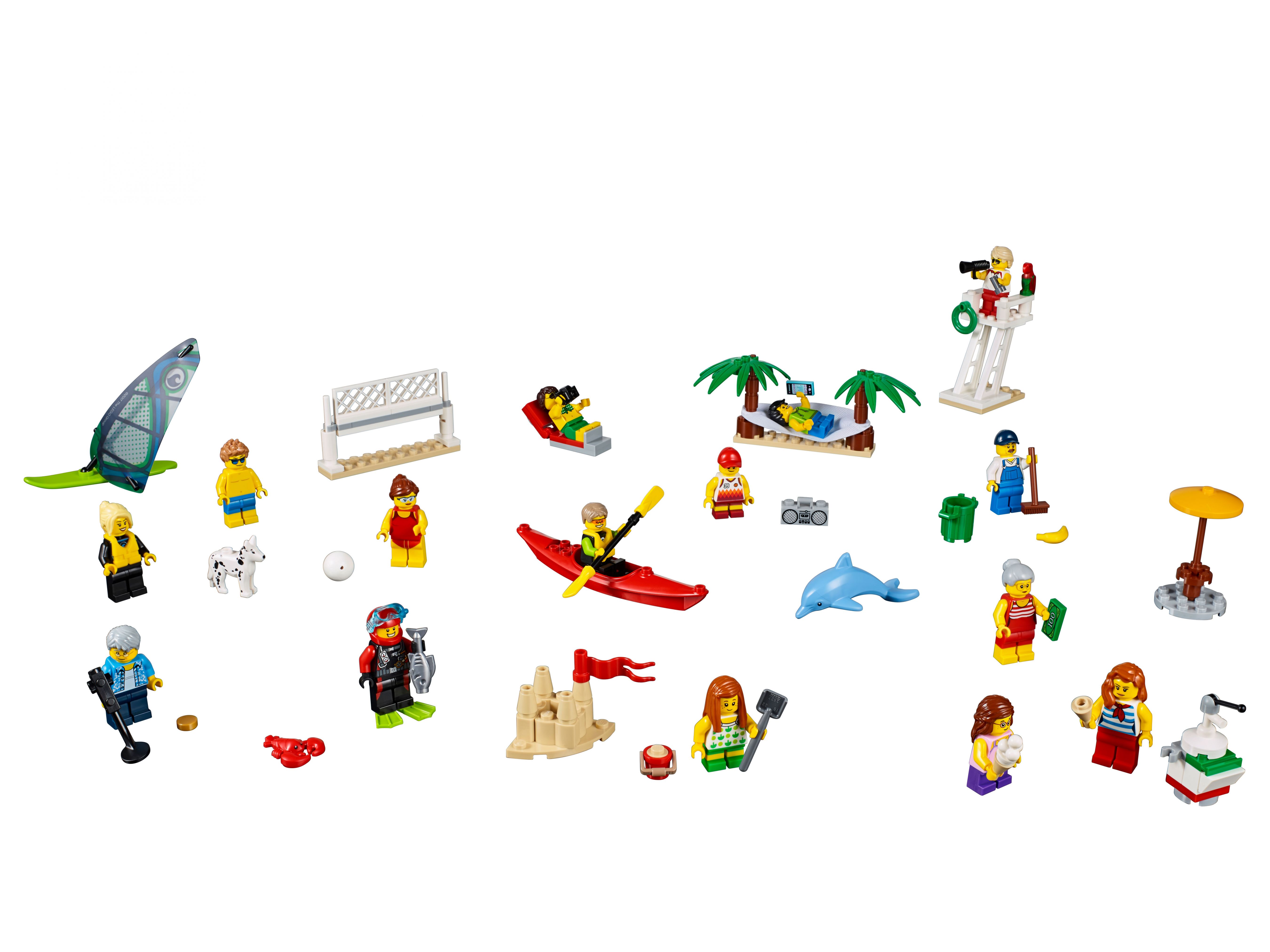 Lego City. Жители Lego City: отдых на пляже  