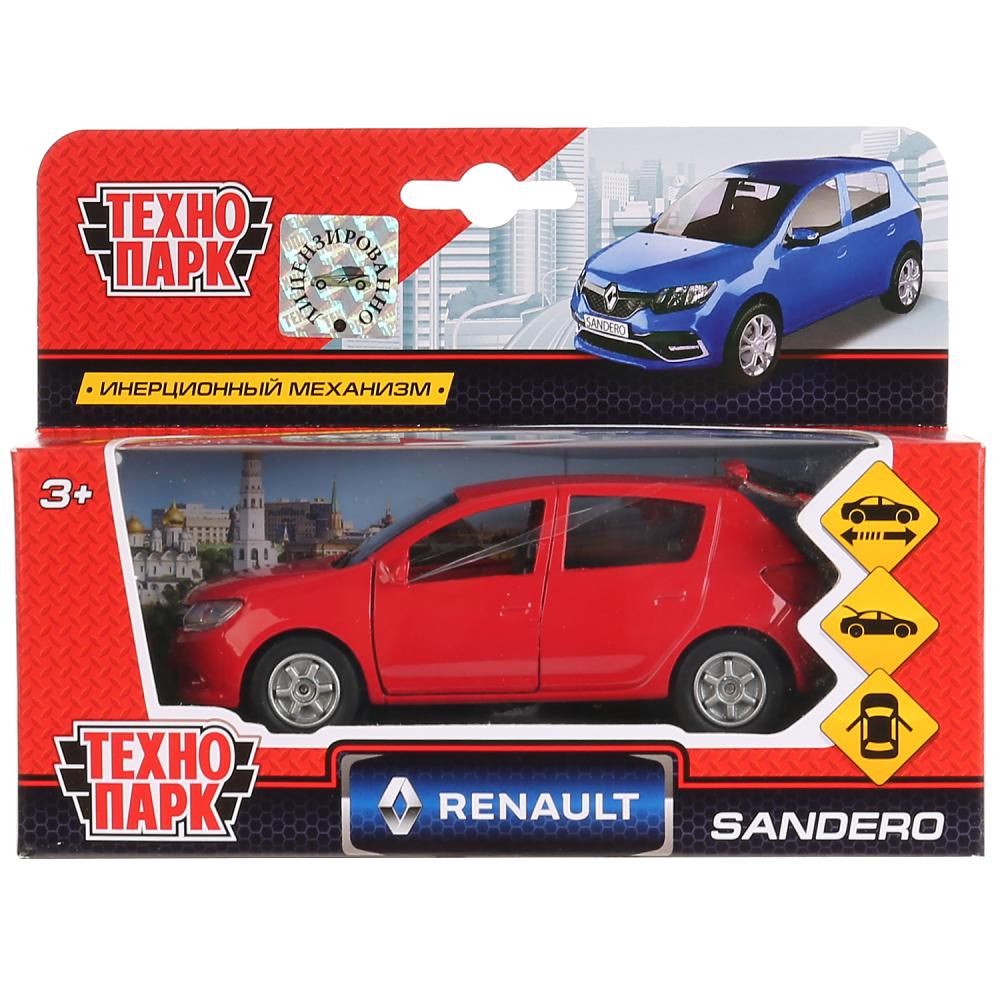 Инерционная металлическая машина - Renault Sandero 12 см, открывающиеся двери, багажник -WB) 