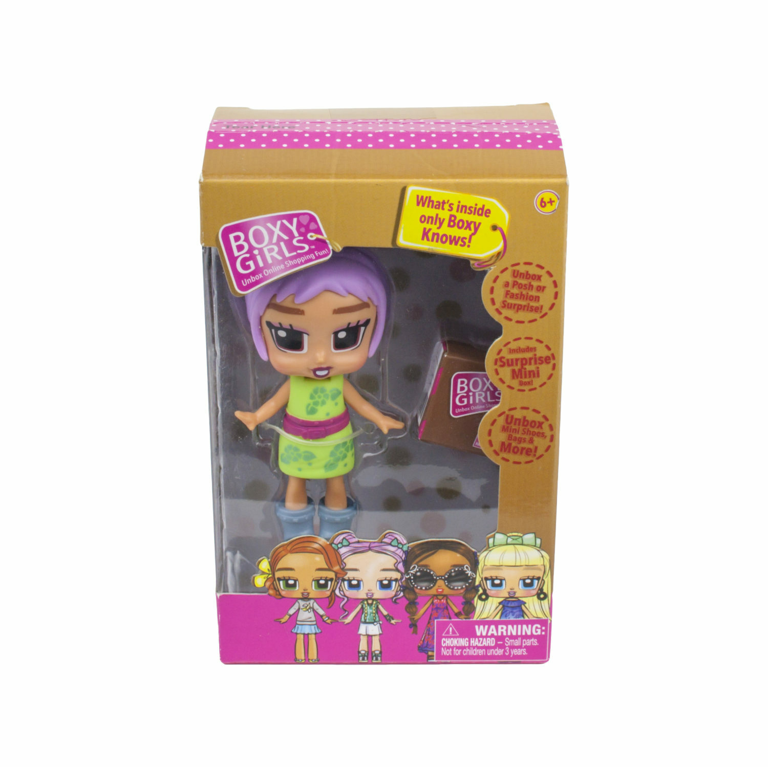 Мини кукла Boxy Girls – Bee, 8 см с аксессуарами в 1 коробочке  