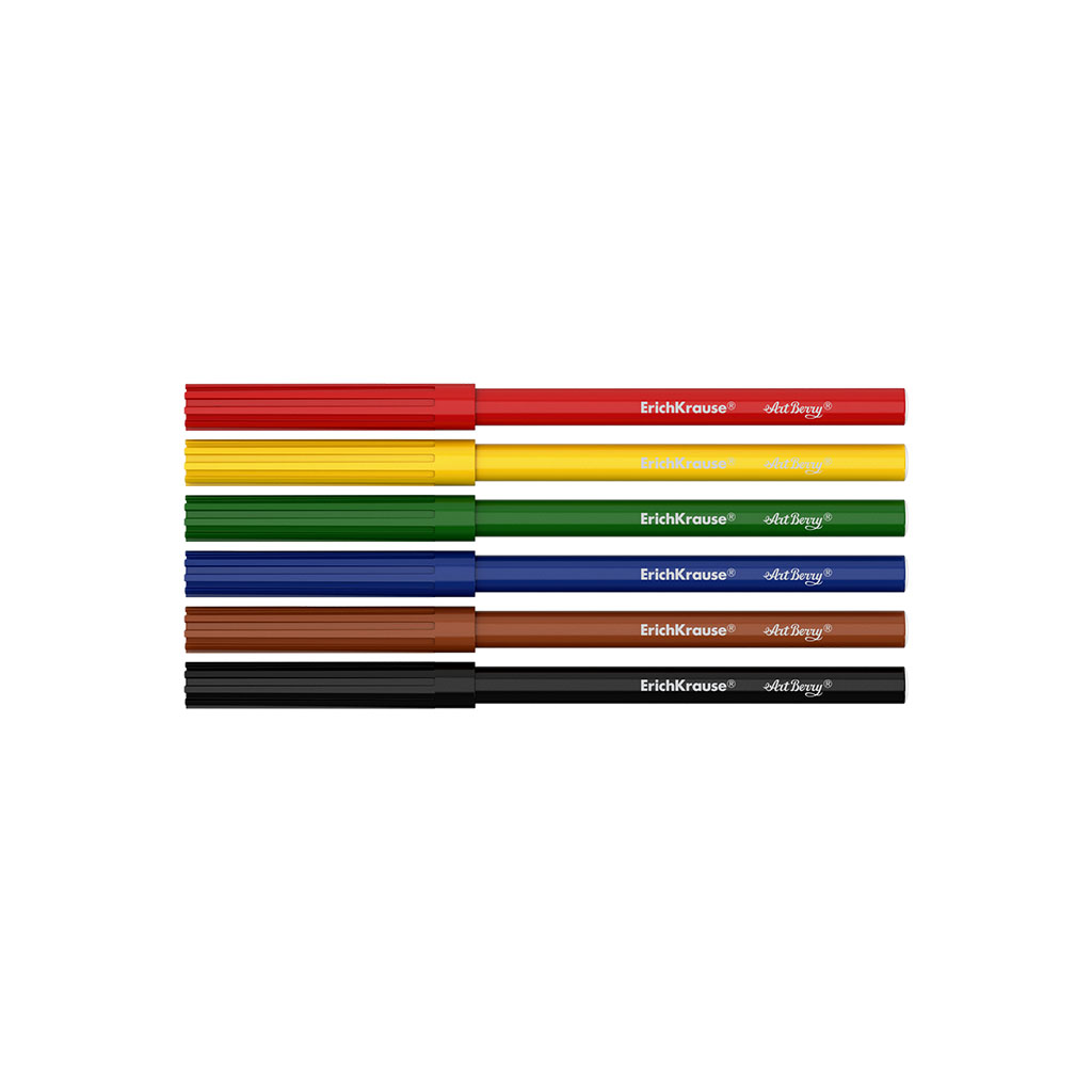 Фломастеры ArtBerry Super Washable, 6 цветов  
