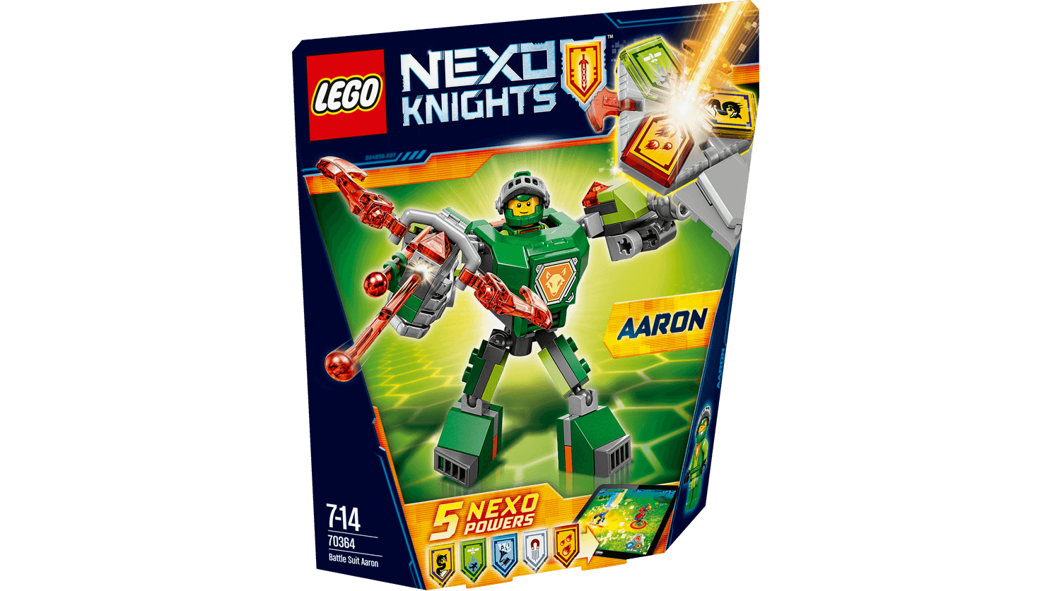 Lego Nexo Knights. Боевые доспехи Аарона  