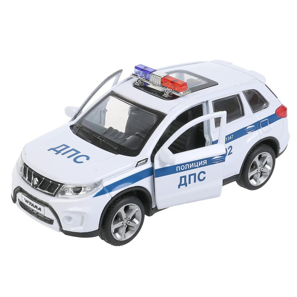 Машина Полиция Suzuki Vitara S 2015 12 см свет-звук двери и багажник открываются металлическая  