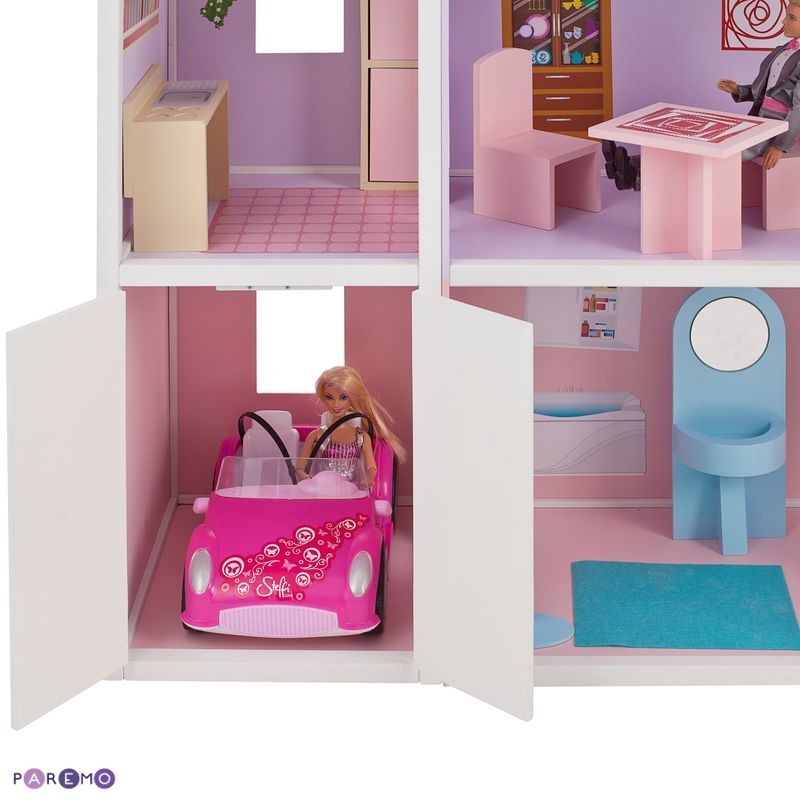 Домик для Барби – Фантазия, гараж, лифт, лестница, мебель  