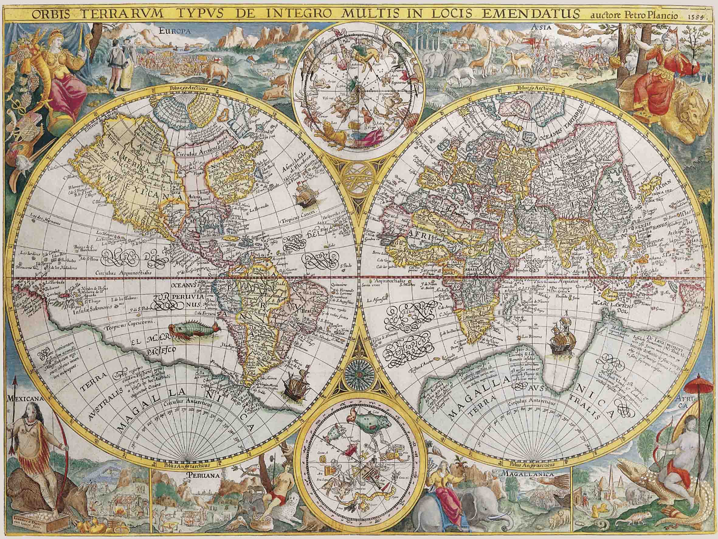 Пазл - Историческая карта, 1500 деталей  