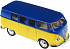 Металлический инерционный автобус RMZ City - Volkswagen Type 2 T1, 1:32, 5 цветов  - миниатюра №9