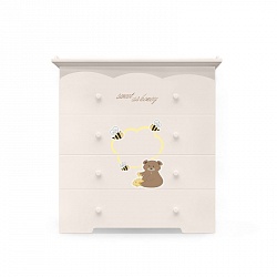 Детский комод Nuovita Stanzione Honey Bear Vaniglia/Ваниль (Nuovita, NUO-сHOB_1084) - миниатюра