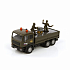 Машина металлическая инерционная - Армейский грузовик, свет, звук, 14 см.  - миниатюра №2