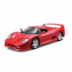 Машина Ferrari F50, металлическая, со светом и звуком, с аксессуарами, масштаб 1:32 (Bburago, 18-44025) - миниатюра