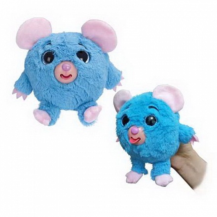 Мягкая игрушка из серии Дразнюка-Zoo – Голубая мышка, показывает язык, 13 см., в пакете 