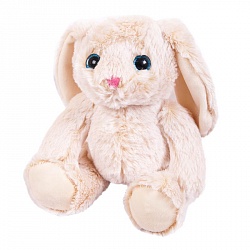 Мягкая игрушка – Кролик бежевый, 18 см (ABtoys, M2060) - миниатюра