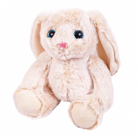 Мягкая игрушка – Кролик бежевый, 18 см 