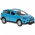 Машина металлическая Toyota Rav4, 12 см, открываются двери, инерционная, синяя  - миниатюра №3