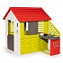 Игровой домик с кухней, красный, размер 145 х 110 х 127 см.  - миниатюра №1