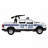 Машина Полиция Dodge Ram 13 см двери и багажник открываются металлическая инерционная  - миниатюра №4