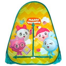 Палатка детская игровая – Малышарики, 81 х 90 х 81 см, в сумке (Играем Вместе, GFA-MSH01-R) - миниатюра