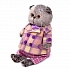 Мягкая игрушка - Кот Басик в пиджаке в сиреневую клетку, 19 см  - миниатюра №1