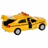 Skoda Rapid Такси - машина металлическая, 12 см, открываются двери, инерционная  - миниатюра №2