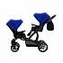 Детская прогулочная коляска Bebetto42 Sport для двойни, серо-черная, шасси белая/BIA  - миниатюра №5