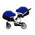 Детская прогулочная коляска Bebetto42 Sport для двойни, серо-черная, шасси белая/BIA  - миниатюра №8