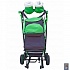 Санки-коляска Snow Galaxy - City-2-1 - Совушки на зеленом, на больших надувных колесах, сумка, варежки  - миниатюра №2