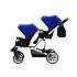 Детская прогулочная коляска Bebetto 42 Sport для двойни, шасси белая/BIA, цвет – 397  - миниатюра №9