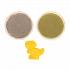 Набор - Космический песок – Микс, 2 цвета классический и желтый с формочкой  - миниатюра №1