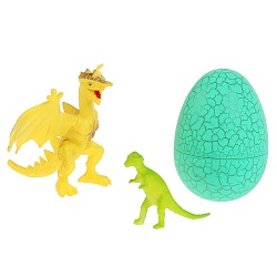 Игровой набор Рассказы о животных - Желтый дракон с яйцом, 10 см (Играем вместе, F836E-14) - миниатюра