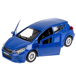 Машина металлическая Kia Ceed 12 см, открываются двери, инерционная, цвет - синий (Технопарк, CEED-BU) - миниатюра