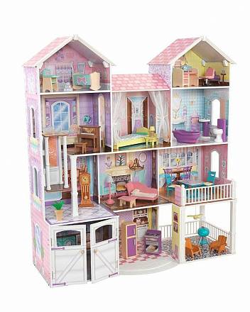 Дом для классических кукол до 32 см Country Estate - Загородная усадьба с мебелью 