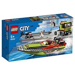 Конструктор Lego City Great Vehicles Транспортировщик скоростных катеров (Lego, 60254-L) - миниатюра